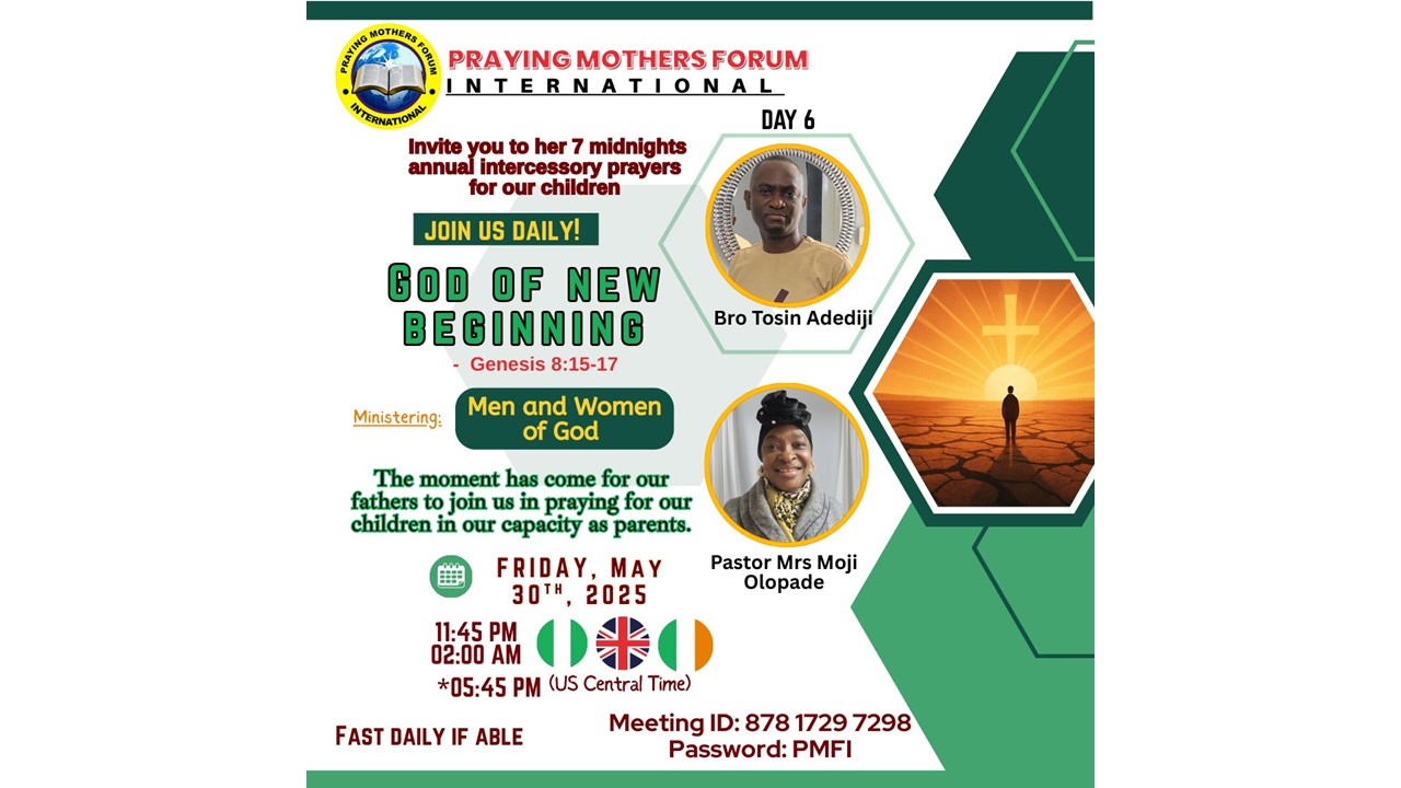 2025 God of New Beginnings, Day 6 flyer