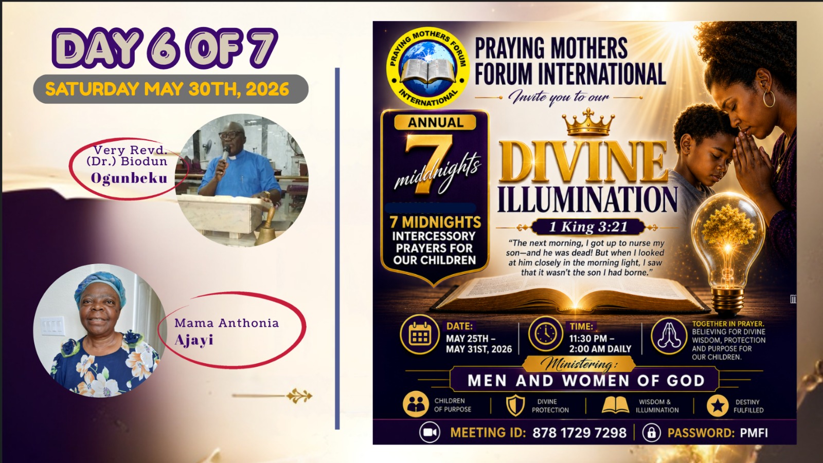 2026 Divine Illumination, Day 6 flyer